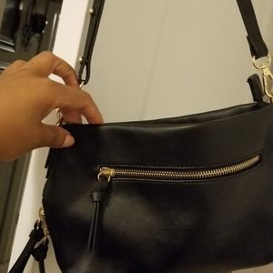 Black leather Crossbody INC